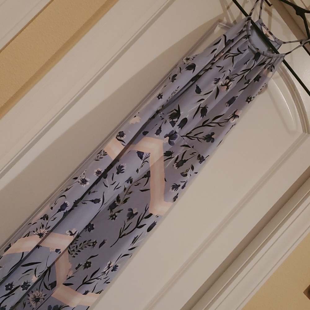 High neck maxi dress